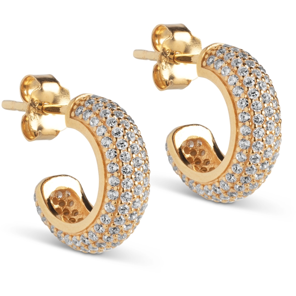 Enamel Hoops Mini Sparkling Luna